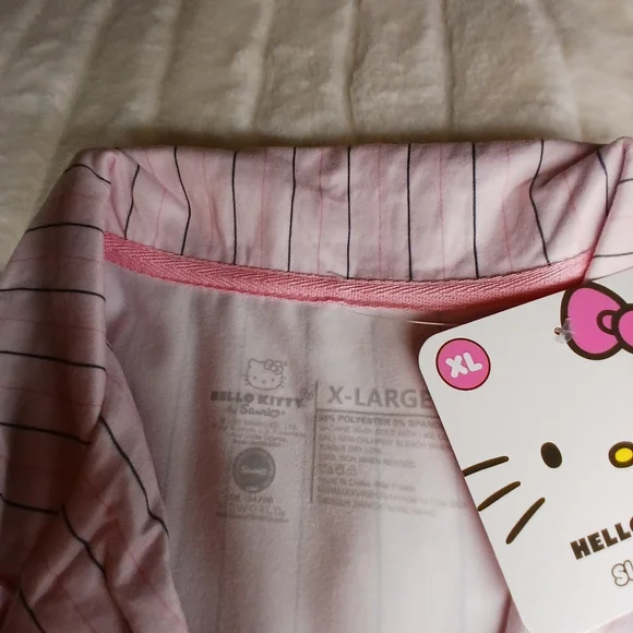 Hello Kitty Pink Striped Pajama Sleep Set – Size XL – NWT - Picture 13 of 13